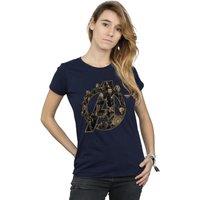 Avengers Infinity War Women's Logo Boyfriend T-Shirt in Navy | Size: Large