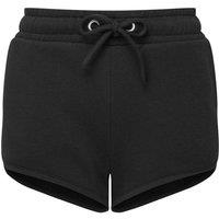 TriDri Women's Retro Sweat Shorts in Black | Size: 14