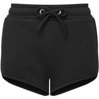 TriDri Women's Retro Sweat Shorts in Black | Size: 18
