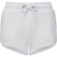 TriDri Women's Retro Sweat Shorts in White | Size: 16