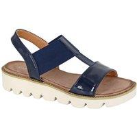 Cipriata Women's Aladina Wedge Sandals in Navy | Size: 6