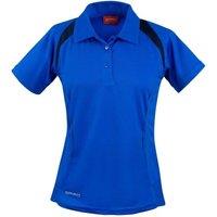 Spiro Women's Team Spirit Polo Shirt in Mid Blue | Size: 16