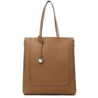 Raffaella Women's Large twin handle shopping bag in Tan