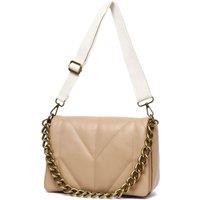Raffaella Women's Chain detail cross body bag in Taupe