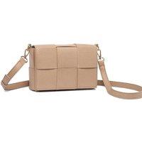 Raffaella Women's Woven Crossbody Bag in Taupe