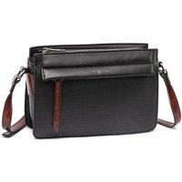 Raffaella Women's Faux Leather Crossbody Bag in Black