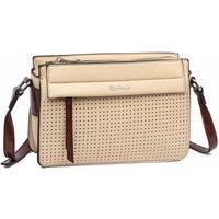 Raffaella Women's Faux Leather Crossbody Bag in Cream
