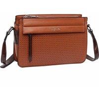 Raffaella Women's Faux Leather Crossbody Bag in Burnt Orange