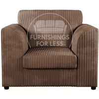 Luxor Jumbo Cord Fabric Armchair