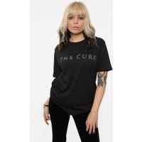 Cure HI-Build Band Logo T-Shirt in Black | Size: Small