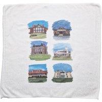 Afewhometruths Illustrated Golf Lover Towel with British Open Venues