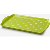 Zeal Melamine Dotty Tray Medium in Lime