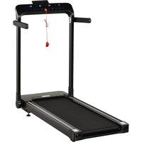 HOMCOM 1.85HP Foldable Electric Treadmill Fitness Safety Lock LED screem in Black