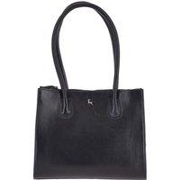 Vegetable Tanned Real Leather Two Section With Mid Purse Bag
