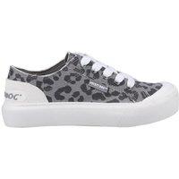 Rocket Dog Women's Grey Leapord Print 'Jazzin Plus' Ames Shoes | Size: 4