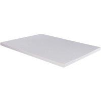Rest Relax Memory Foam Mattress Topper 7500 with Cover, 3 inch in White | Size: Small Double