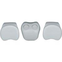 Shatchi Spa Hot Tub Luxury Comfort Set Accessory Kit (Two Headrests & Cup/Drink Holder) in White