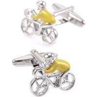 Charles William Men's Yellow Jersey Cycling Sports Cufflinks