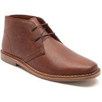 Thomas Crick Men's 'Gobi' Desert Chukka Boots Leather Classic Comfortable Boots in Brown | Size: 7