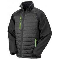 Result Men's Black Compass Padded Soft Shell Jacket | Size: 3XL