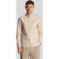 Lyle & Scott Men's Oxford Long Sleeve Shirt Ecru | Size: Medium