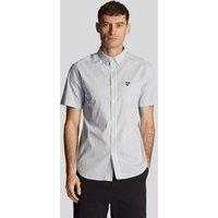 Lyle & Scott Men's Gingham Short Sleeve Shirt Light Blue | Size: Medium
