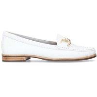 Carvela Women's 'Click' Leather Flats in White | Size: 4