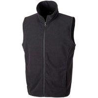 Result Men's Core Micro Fleece Gilet in Black | Size: 3XL