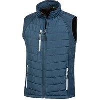 Result Men's Black Compass Padded Soft Shell Gilet in Navy | Size: Medium