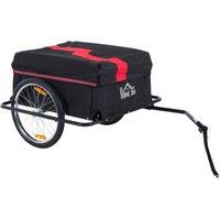 Folding Bike Trailer Cargo Storage Carrier with Removable Cover and Hitch