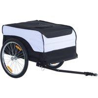 Bicycle Storage Carrier Bike Trailer Cargo with Hitch White and Black