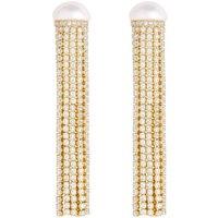 Jon Richard Women's Gold Plated Pearl Shower Drop Earrings