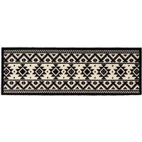 My Mat Washable Nylon Tribal Indoor Mat in White | Size: 50 cm x 150 cm