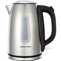 Hamilton Beach Rise 1.7L Polished Stainless Steel Kettle in Silver
