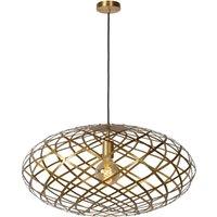 Lucide 'WOLFRAM' Dimmable Stylish Adjustable Indoor Pendant Light 1xE27 in Gold