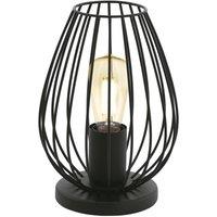 Eglo Rondo Satin Nickel & Glass Pendant Light in Black