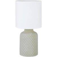 Eglo Bellariva Ceramic & Fabric Table Lamp in Light Grey