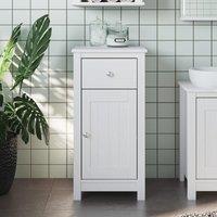 Bathroom Cabinet BERG White 40x34x80 cm Solid Wood Pine