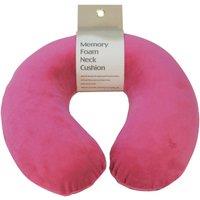 Aidapt Memory Foam Neck Cushion Hot Pink