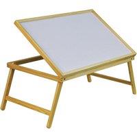 Aidapt Folding Adjustable Wooden Bed Tray in Natural