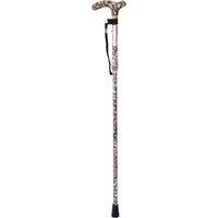 Aidapt Deluxe Folding Walking Cane Floral in Natural