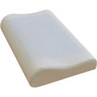 Aidapt Cooling Gel Comfort Memory Foam Contour Pillow with Removable Soft Velvet Cover in White