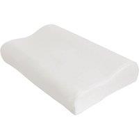 Aidapt Cooling Gel Comfort Memory Foam Contour Pillow with Removable Soft Air Knit Fabric in White