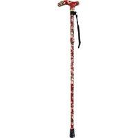 Aidapt Folding Walking Stick Rouge in Red