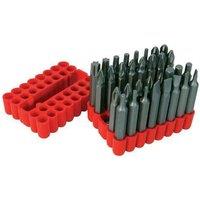 Loops 33 Piece Screwdriver Bit Set 50mm Chrome Vanadium Kit Phillips Pozzi Torx