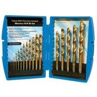 Loops 17 Piece Titanium Coated HSS Drill Set 1mm 9mm Bits Power Drill Accessory