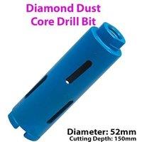 Loops 52mm x 150mm Diamond Core Drill Bit Hole Cutter For Brick Wall / Concrete Block