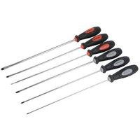 Loops 6 Piece 325mm Extra Long Screwdriver Set Phillips Slotted 5.5mm 6.5mm 8.0mm