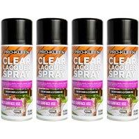 ProKleen Clear Lacquer Spray Protects & Seals Multi Surface Use Gloss 4 x 400ml