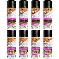 ProKleen Clear Lacquer Spray Protects & Seals Multi Surface Use Gloss 8 x 400ml